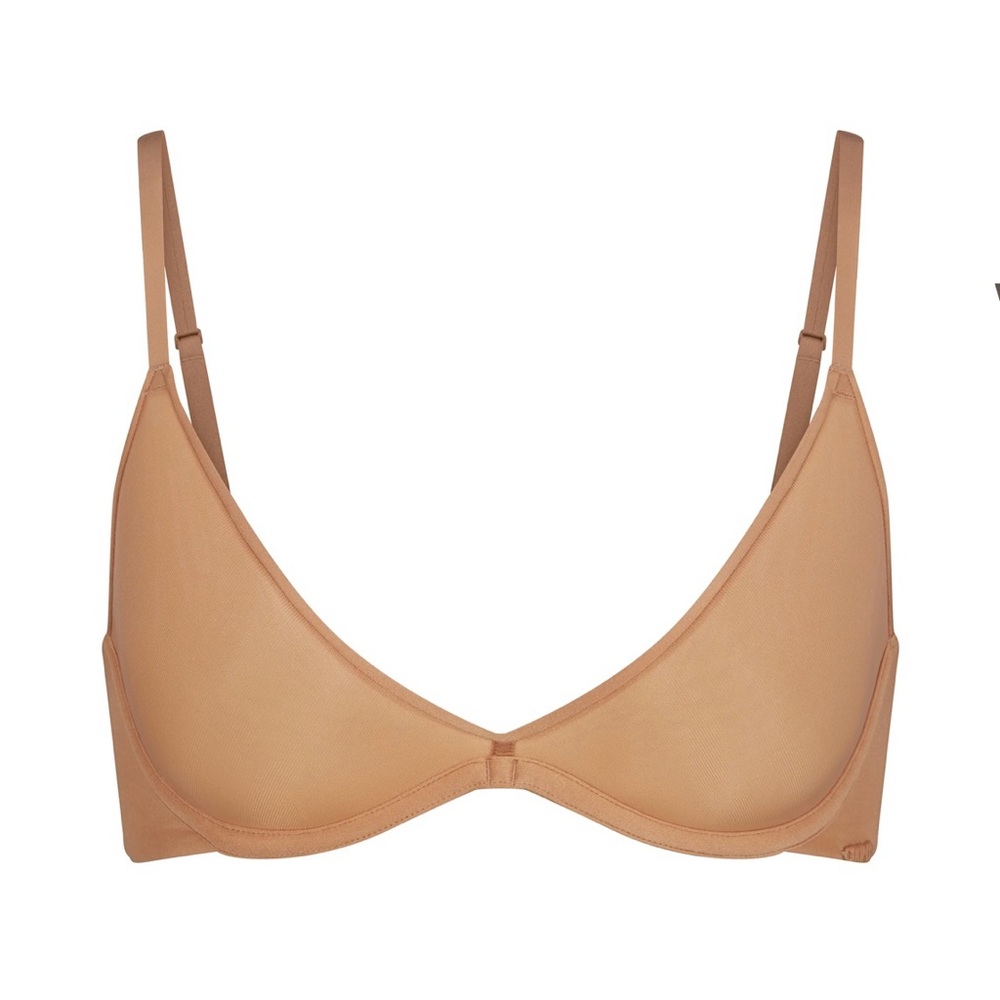 SKIMS WEIGHTLESS SCOOP BRA | OCHRE - OCHRE / 34 / G